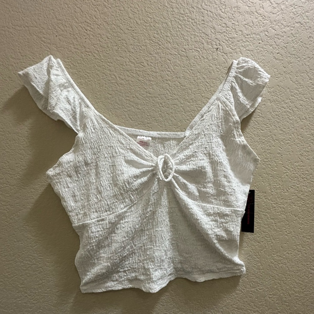 White Frilly Blouse